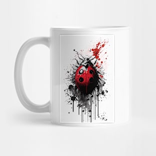 Ink Ladybug Painting Mug